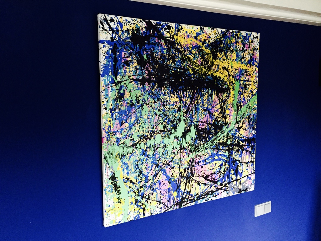 ORIGINEEL - RICK TRIEST - OLIEVERF - 100X100 CM kopen? Bied vanaf 1!