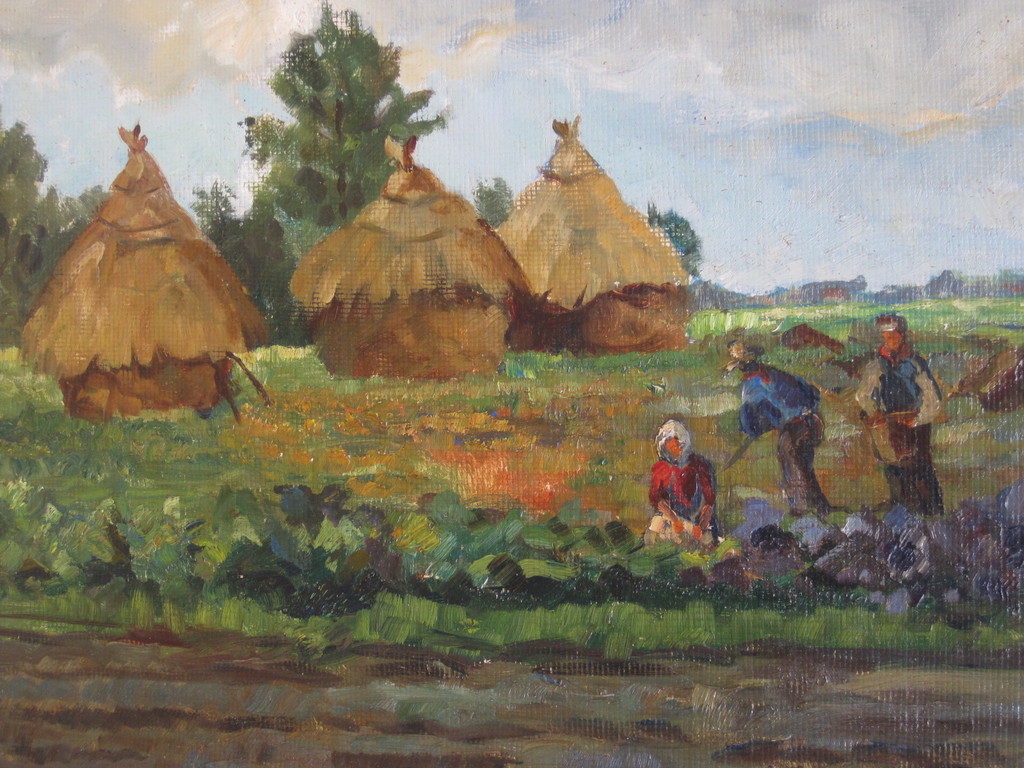 Dordrecht Daniel MUEHLHAUS (1907-1981) "Oogsttijd" olieverf gesigneerd 1950 kopen? Bied vanaf 1!