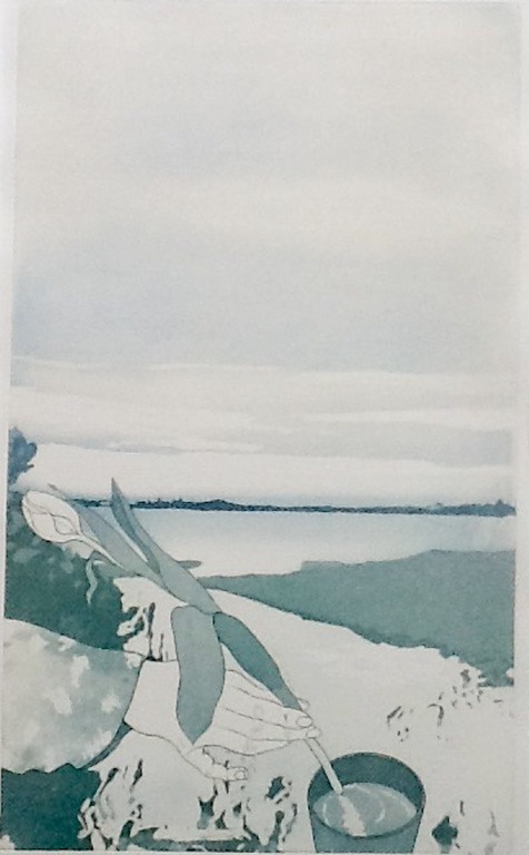 Sjoerd Bakker , Ets aquatint , gesigneerd kopen? Bied vanaf 65!