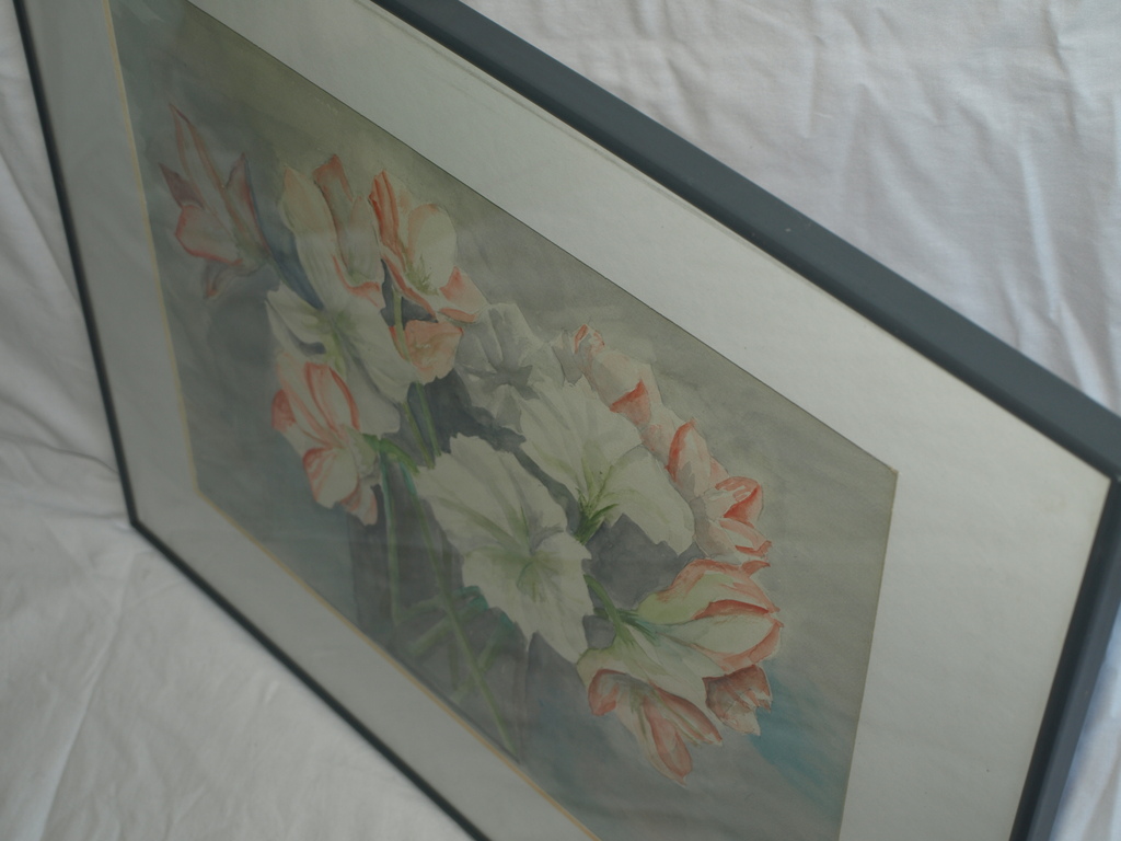 G. Vooren: Aquarel – Stilleven met bloemen – Gesigneerd & ingelijst, 1989 kopen? Bied vanaf 1!