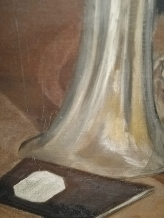 onbekend kunstenaar - stilleven 'café tafereel ' - periode rond1900 -olieverf  kopen? Bied vanaf 1!