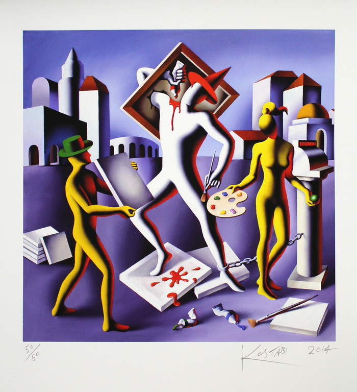 Hand gesigneerde giclee - Production Squeez verkocht voor € 135!