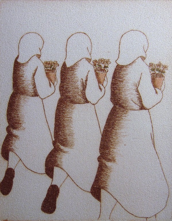 Michèle Lehmann - Zwitserland (1940) - kleurets verkocht voor € 60!