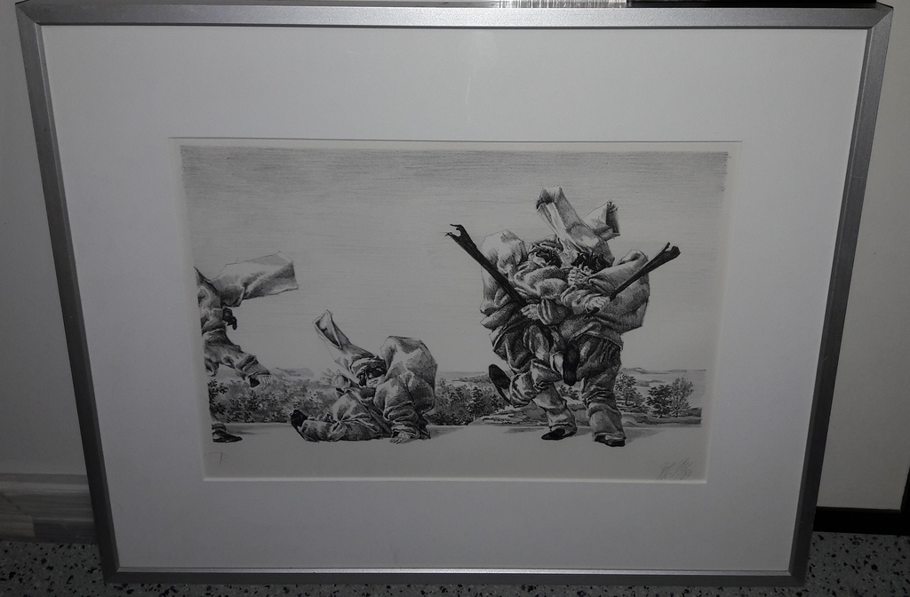 P. Vos Litho , gesigneerd verkocht voor € 50!