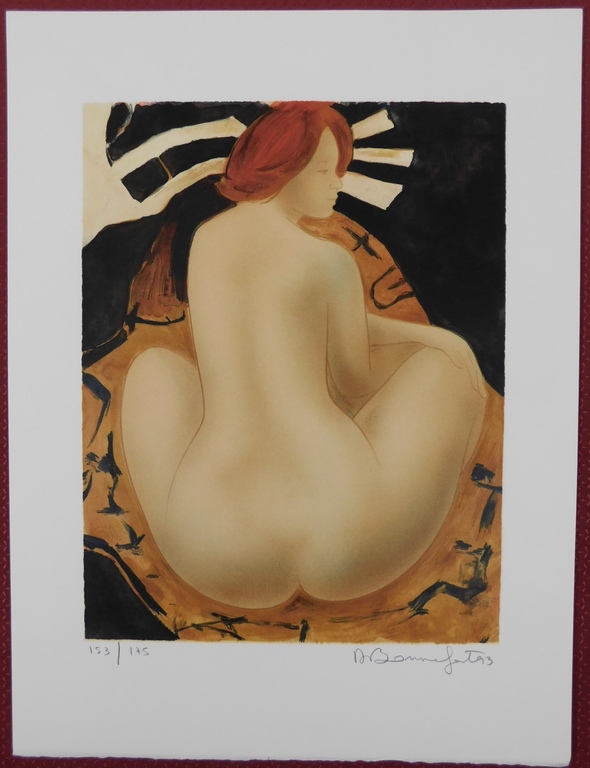 Alain Bonnefoit - Kleurenlitho - Suite Nus: Cheveux Rouge kopen? Bied vanaf 40!