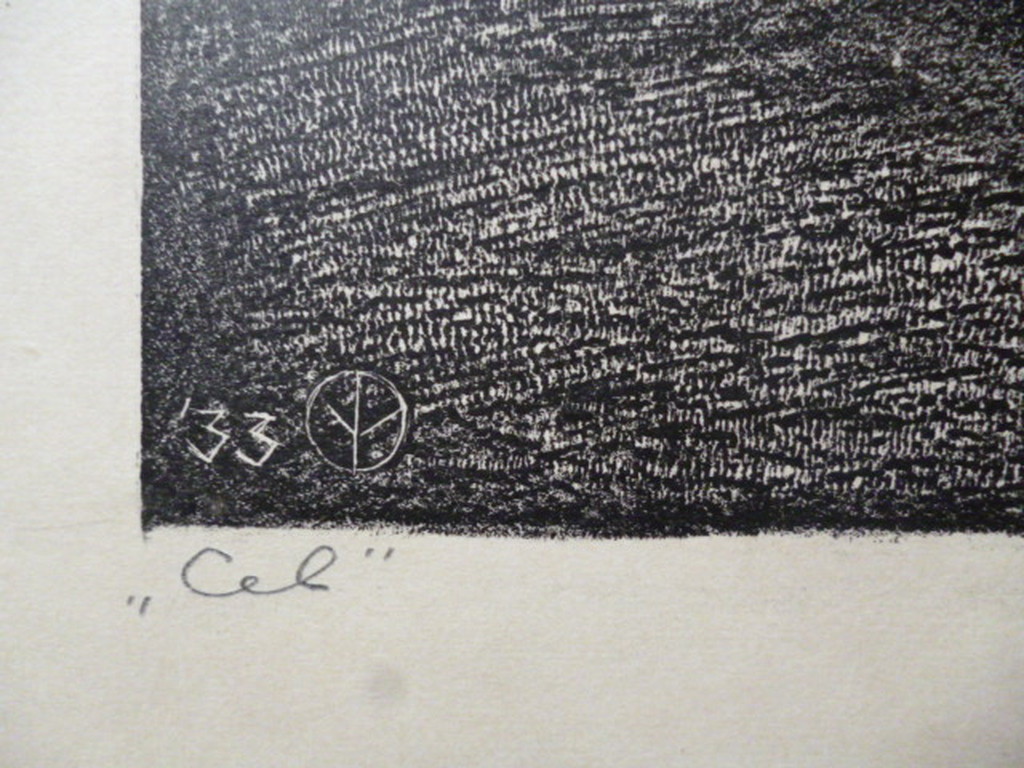 Aart van Dobbenburgh - litho - Cel kopen? Bied vanaf 40!