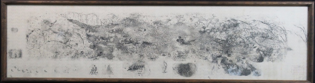 Onbekend gesigneerd: Ets, Intaglio Mecmo - Ingelijst (Zeer groot) kopen? Bied vanaf 50!