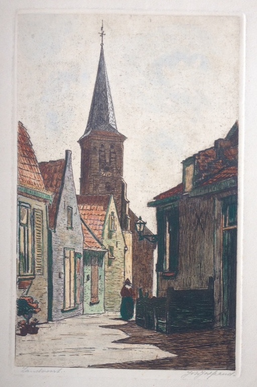 Johannes Josseaud kleurets Zandvoort. kopen? Bied vanaf 35!