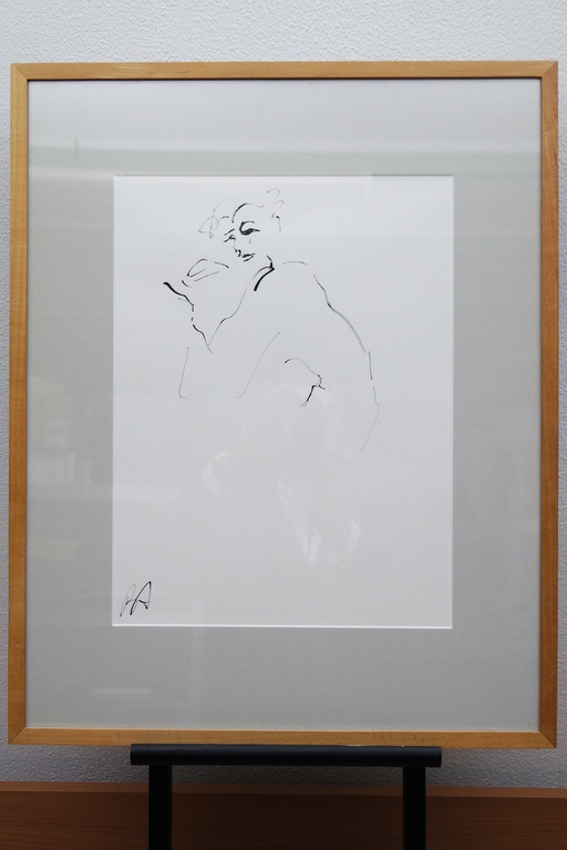 Bernie Autsema (1940) - inkt op papier - figuurstudie verkocht voor € 65!