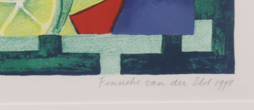 Fenneke van der Elst: Litho, De maaltijd - Ingelijst kopen? Bied vanaf 20!