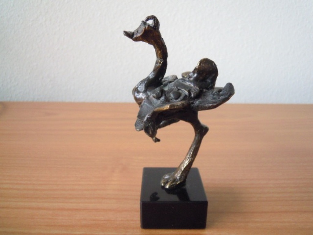 Massief bronzen beeldje van kopen? Bied vanaf 45!