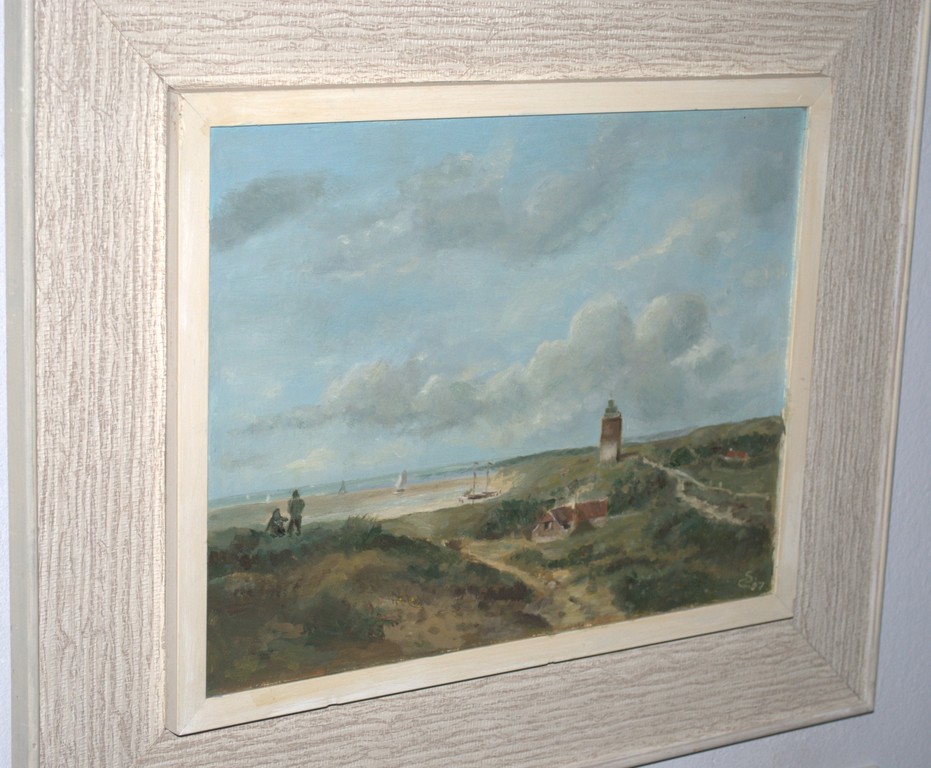 Hollands kustgezicht, gesigneerd olieverf op paneel, kunsthandel Pieter Breughel kopen? Bied vanaf 1!