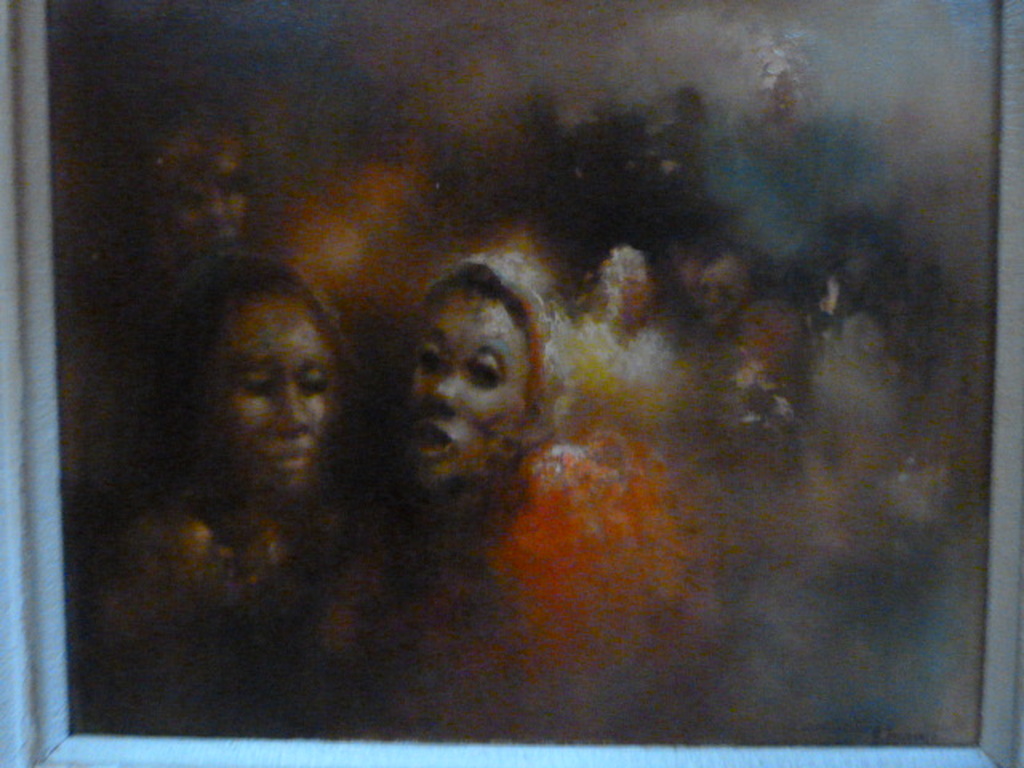 Armand Lourenco  ( 1925 - 2003 ) - olieverf. verkocht voor € 65!