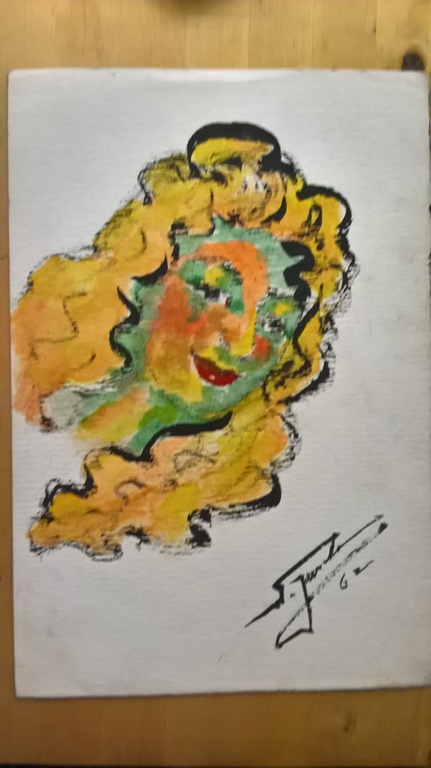 Jurcka W, tekening, portret verkocht voor € 78!