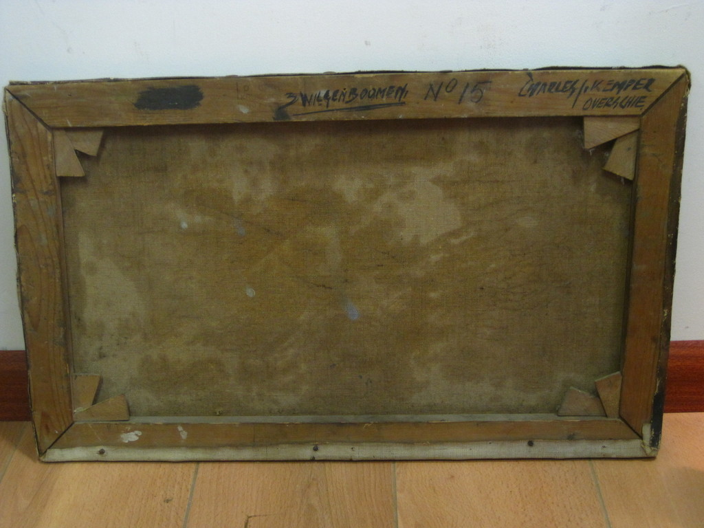 Charles J Kemper olieverf "wilgen bij Overschie" gesigneerd 1940 kopen? Bied vanaf 1!