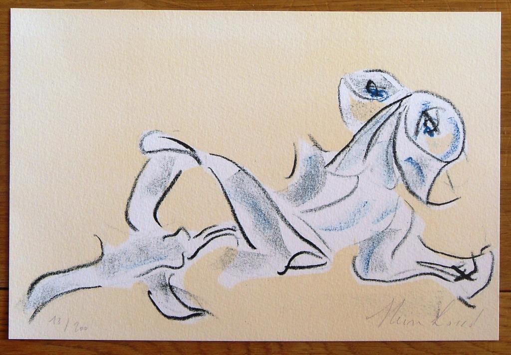 Reinhoud: Cobrafiguur 1 (handgesigneerde litho) verkocht voor € 95!