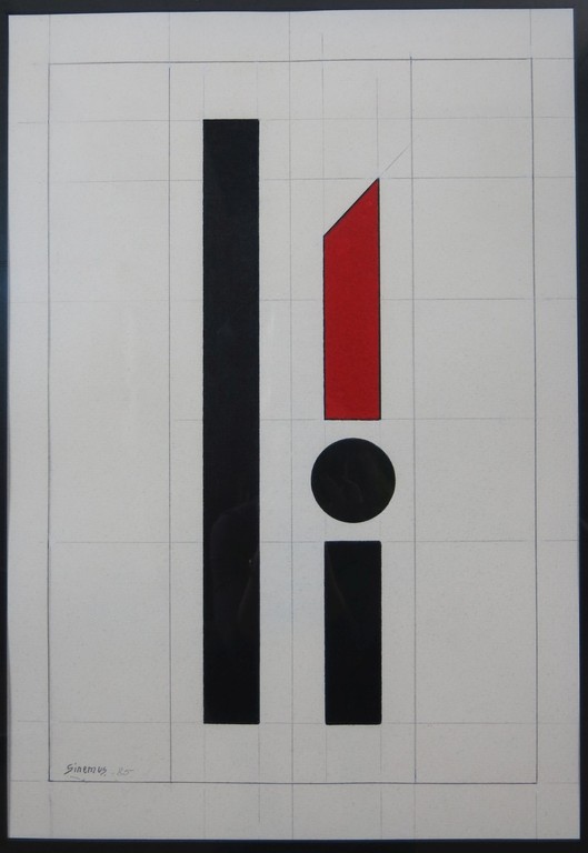 Wim Sinemus: Gouache, Z.T. - Ingelijst (groot!) kopen? Bied vanaf 550!