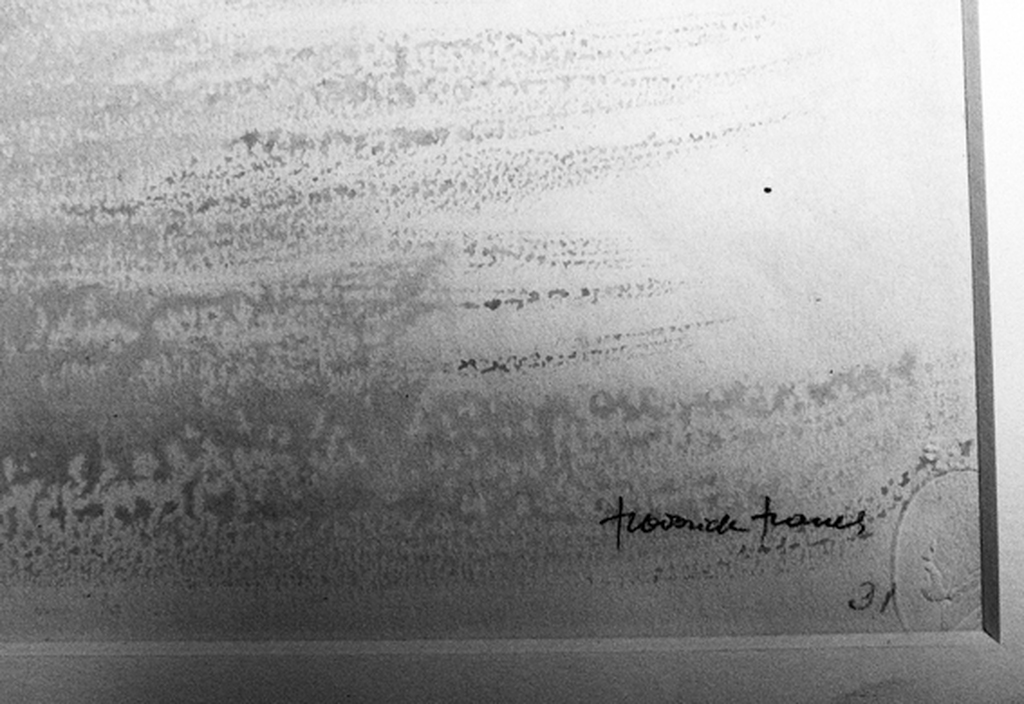 'Foggy morning' -Katwoude januari 1984, tekening/aquarel-  kopen? Bied vanaf 60!
