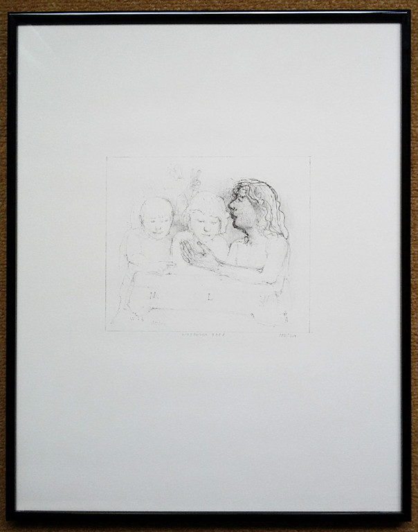 Co Westerik - Familie, litho (mooi ingelijst) kopen? Bied vanaf 150!