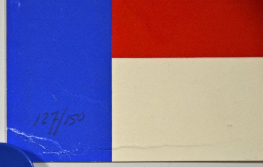 Bob Bonies: Zeefdruk. Abstracte compositie kopen? Bied vanaf 1!