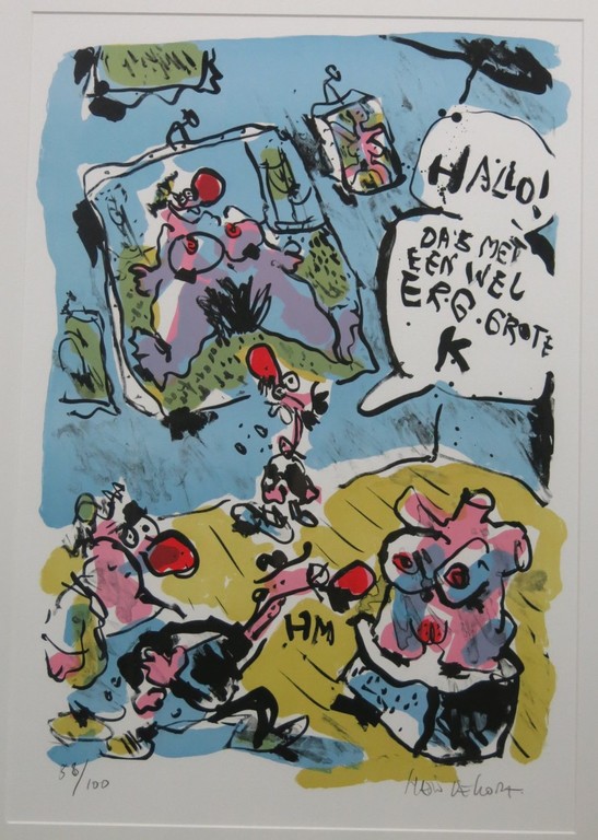 Hein de Kort: Zeefdruk, Kunst met grote K -Ingelijst kopen? Bied vanaf 70!