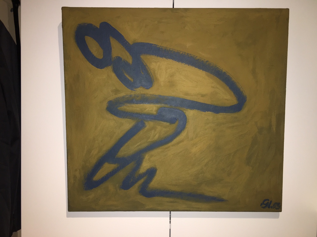 "Eitempera op doek" onbekende kunstenaar, galeriewaarde ca. 1500,-- kopen? Bied vanaf 95!