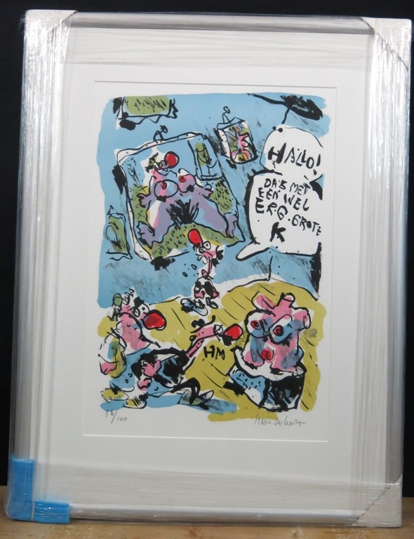 Hein de Kort: Zeefdruk, Kunst met grote K -Ingelijst kopen? Bied vanaf 70!