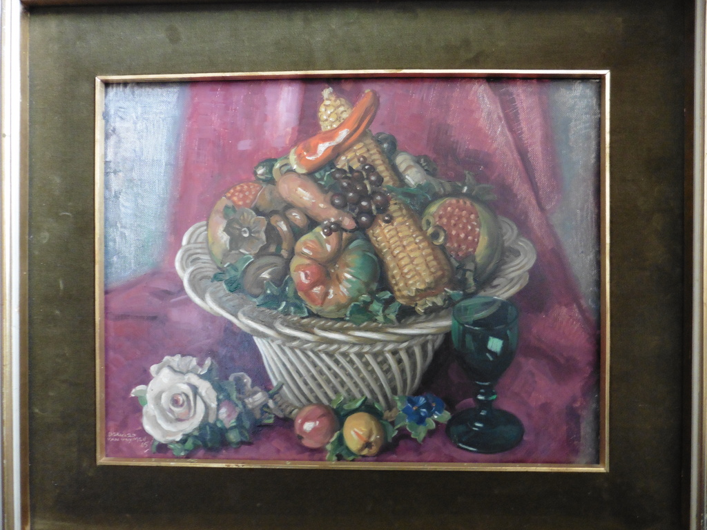 Stilleven - olieverf op doek - 1965 - gesigneerd l.o. verkocht voor € 100!