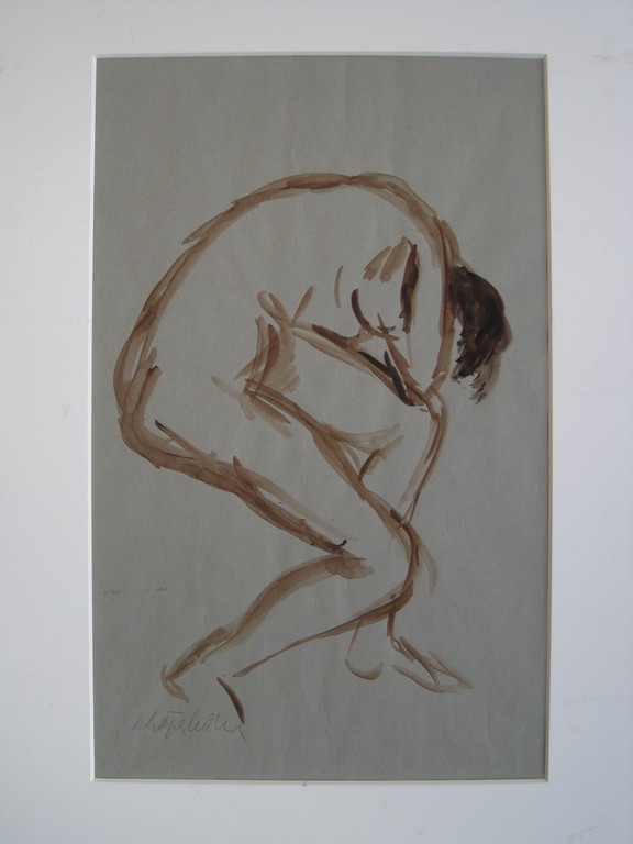Interessant omstreeks 1920 impressionistisch aquarel "mannelijk naakt" kopen? Bied vanaf 1!
