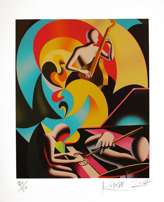 ## MARK KOSTABI NY # ' All That's Jazz '/ Sensationele Originele Lithografie !!! verkocht voor € 125!
