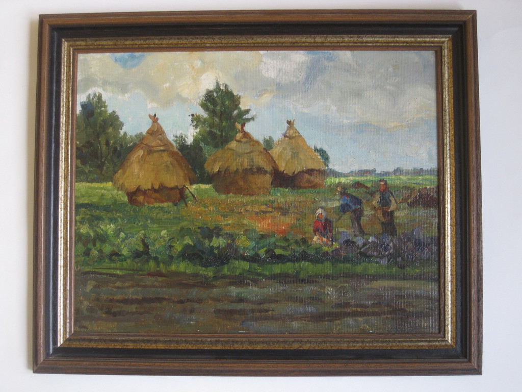 Dordrecht Daniel MUEHLHAUS (1907-1981) "Oogsttijd" olieverf gesigneerd 1950 kopen? Bied vanaf 1!
