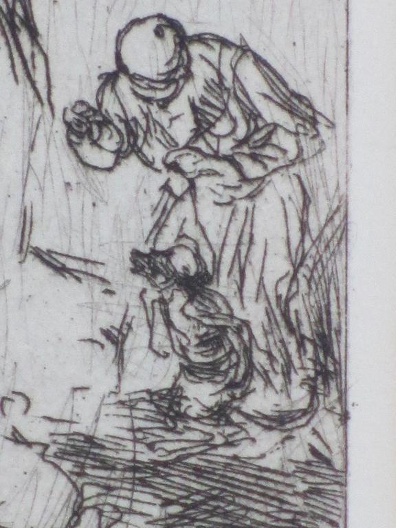 Marius Bauer, De gedresseerde aap, Ets 1888 kopen? Bied vanaf 55!
