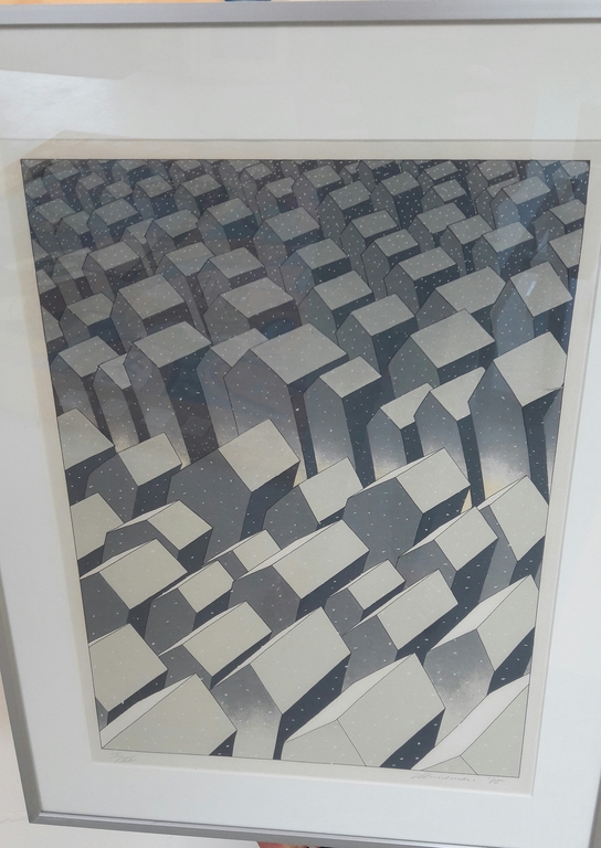 Jeroen Henneman , kleurenlitho , Winter verkocht voor € 110!