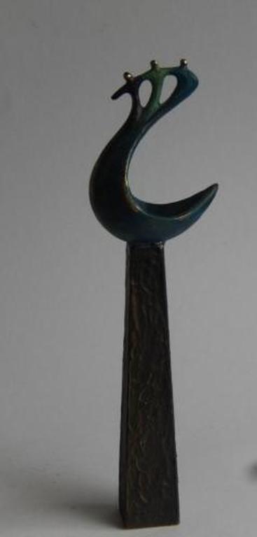 Verbronsde sculptuur * Op de voorste golf * kopen? Bied vanaf 19!