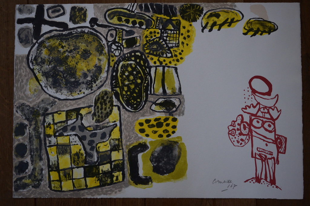 Corneille - Kleurenlitho - Femme de Nuit et d'aube - 1967 kopen? Bied vanaf 350!