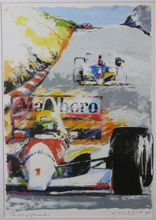 Onbekend gesigneerd: Zeefdruk, The Art of Formula 1 - Ingelijst kopen? Bied vanaf 1!