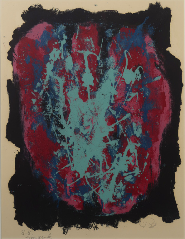 Piet van Stuivenberg: Litho, Zonder titel - Ingelijst kopen? Bied vanaf 20!