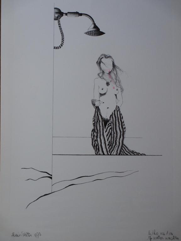 Alain Teister, Op water wachten, Litho kopen? Bied vanaf 50!