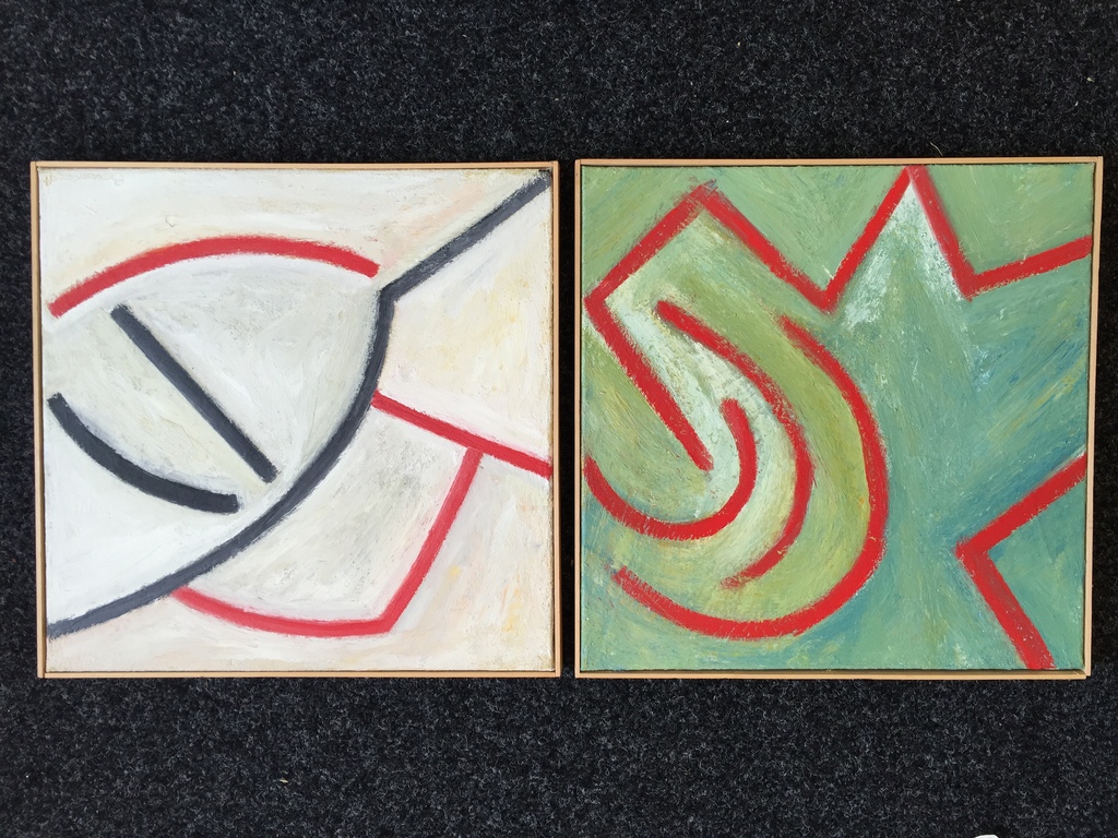 2 x Roosenroodt acryl op doek Belgie Kunst kopen? Bied vanaf 1!