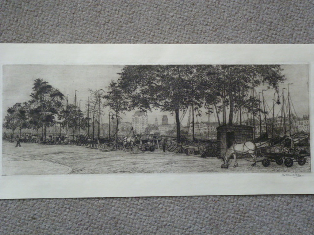 H.Henrichs - ets - De Boompjes Rotterdam verkocht voor € 35!