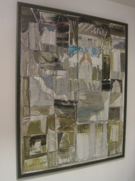 Indrukwekkend abstract figuratief Reliëf olieverf "Madonna" van Armand Campi  verkocht voor € 260!