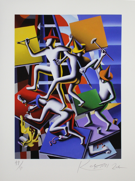 Mark Kostabi - Regardless we need eachother verkocht voor € 95!