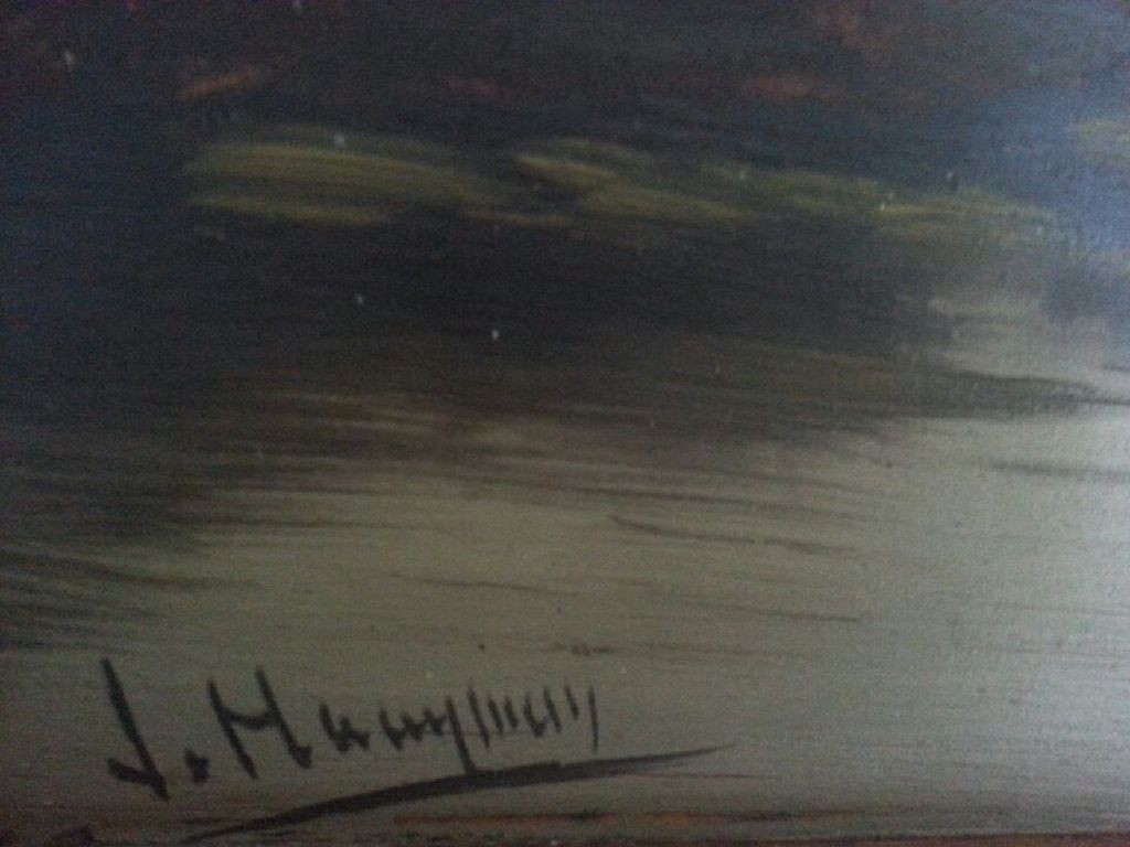 Hollands landschap met onbekende signatuur. kopen? Bied vanaf 20!
