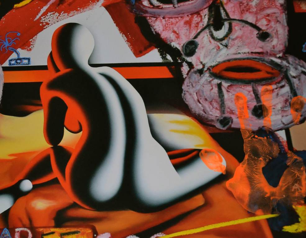 Mark Kostabi en Paul Kostabi - Uniek met verf  bewerkte Giclee - 2x Handgesigneerd - 2013 kopen? Bied vanaf 200!