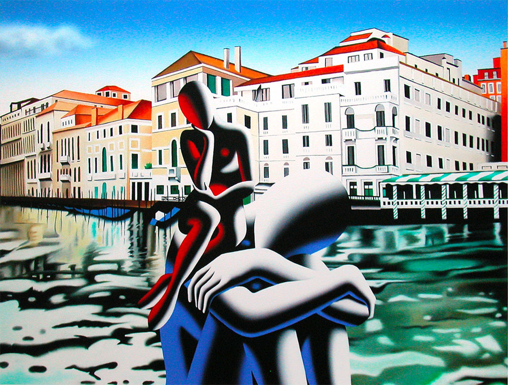 Mark Kostabi, ‘Brink of awakening’, giclée, handgesigneerd, 2014, ed. 50 verkocht voor € 125!
