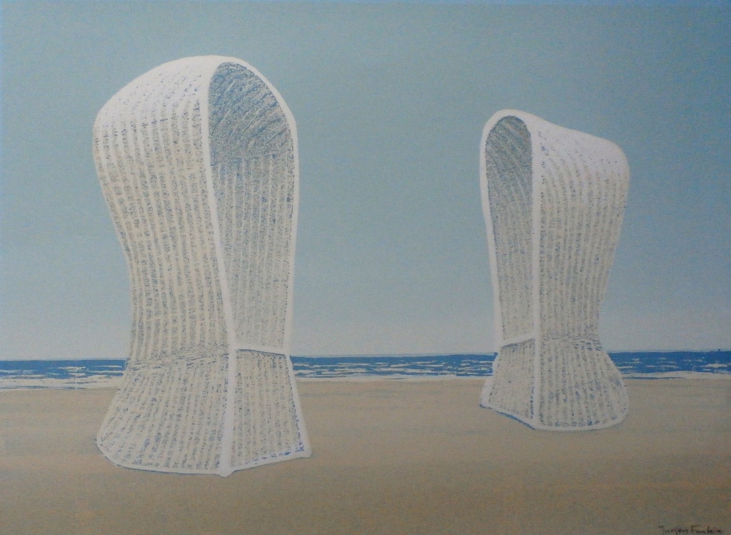 Jurjen Fontein - Zeefdruk: Strandstoelen kopen? Bied vanaf 40!