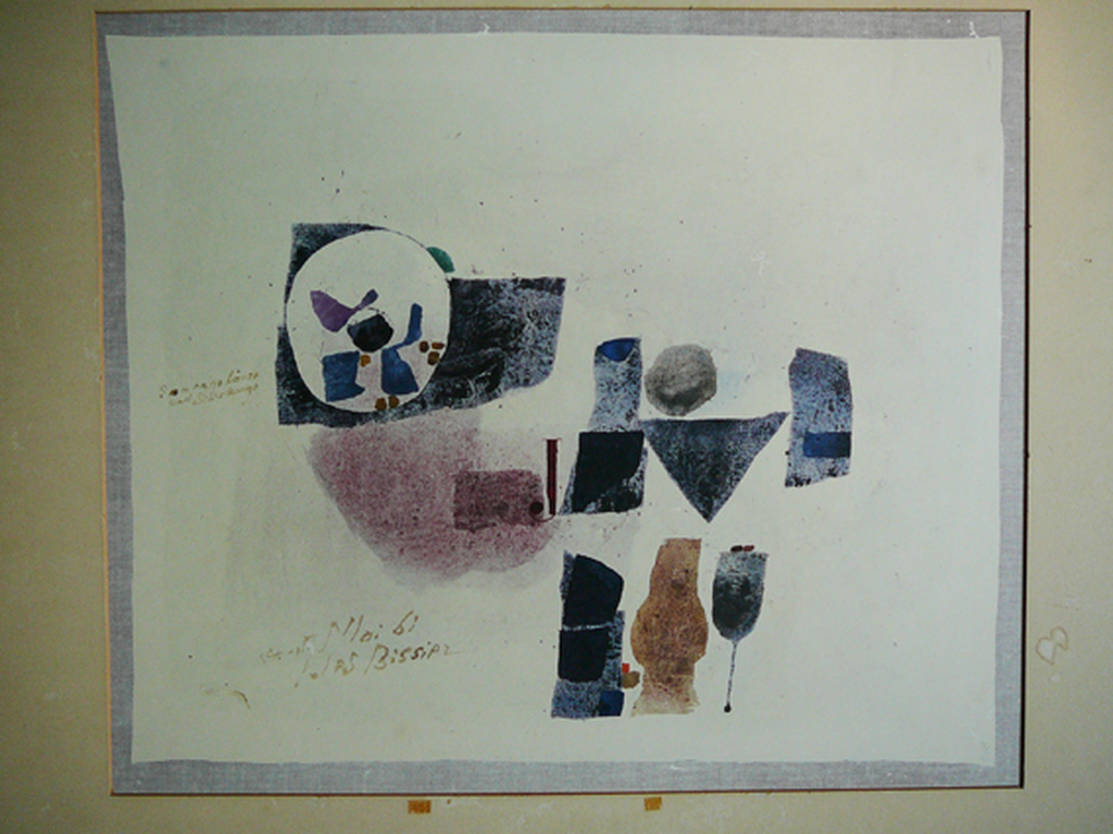 Julius Bissier (1893 - 1965): 'Zaaddop en Schrikoog' -1961- kopen? Bied vanaf 59!