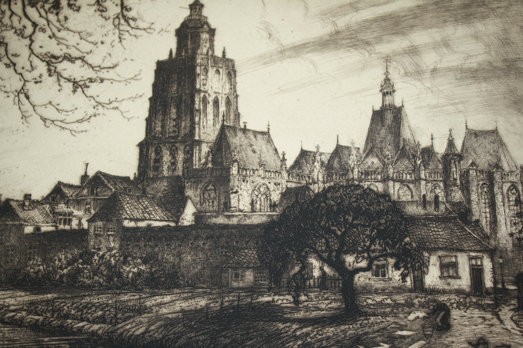 ZUTPHEN ets door JAN POORTENAAR verkocht voor € 40!