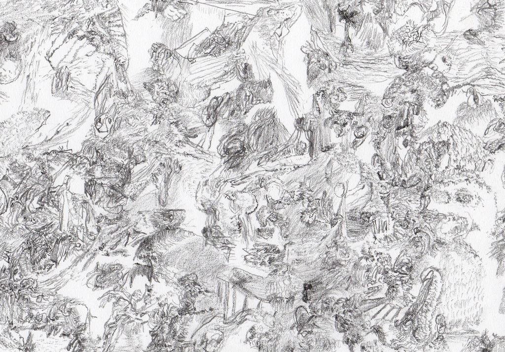 PAUL LOUIS VAN DEN BERGH (1967- ) Tekening -  kopen? Bied vanaf 95!