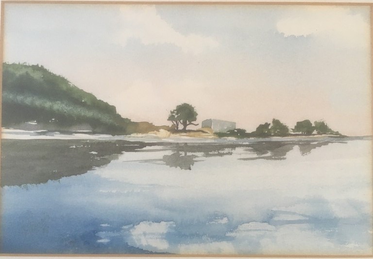 Onbekende Kunstenaar - Aquarel - Landschap zonder titel. kopen? Bied vanaf 1!